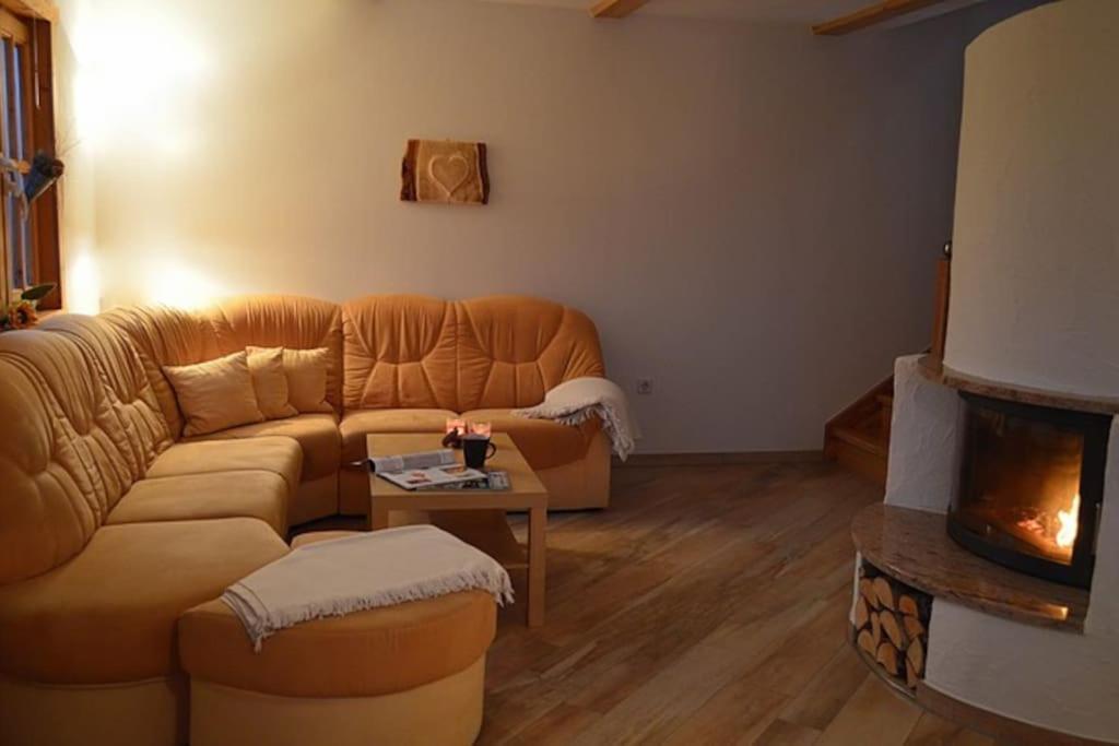 Ferienhaus Sonnenblick Entspannung Mit Sauna Kamin Und Balkon Sonneberg Extérieur photo